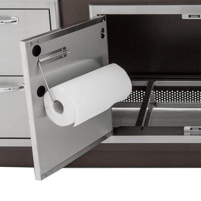 Blaze 40-Inch Stainless Steel Double Access Door With Paper Towel Holder - BLZ-AD40-R-SC
