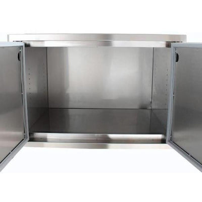 Blaze 32-Inch Sealed Stainless Steel Dry Storage Pantry With Shelf - BLZ-DRY-STG2-SC