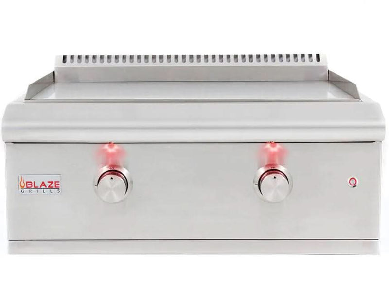 Blaze Premium LTE 30-Inch Built-In Liquid Propane Gas Griddle With Lights - BLZ-GRIDDLE-LTE-LP