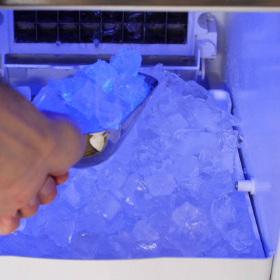 Blaze 50 Lb. 15-Inch Outdoor Rated Ice Maker With Gravity Drain - BLZ-ICEMKR-50GR