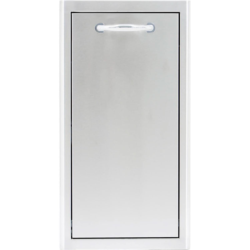 Blaze 13-Inch Narrow Roll-Out Stainless Steel Trash Bin - BLZ-TRNW-DRW-H