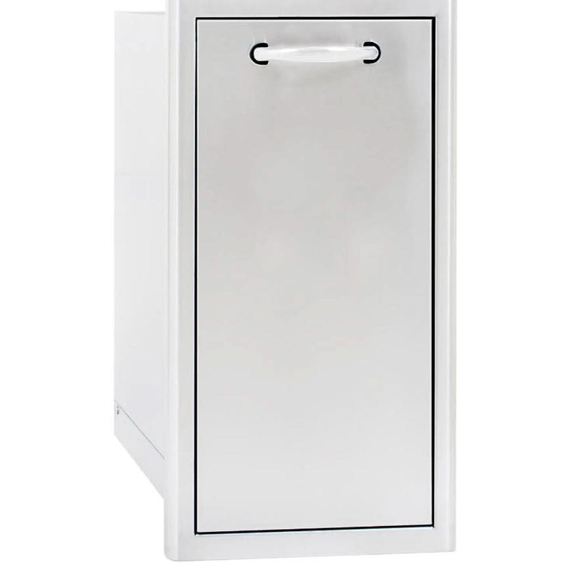 Blaze 13-Inch Narrow Roll-Out Stainless Steel Trash Bin - BLZ-TRNW-DRW-H