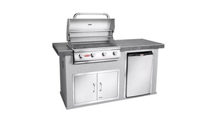 Bull Island Power Q Outdoor Island Kitchen & Grill Quartzsite Base - 31006-LP