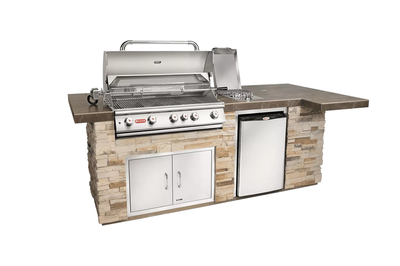 Bull Island BBQ Outdoor Kitchen & Grill Rock Base - 31015-LP