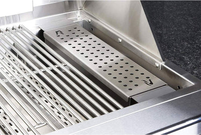Bonfire Whistler - 28-Inch 3-Burner Built-In LP Grill with Side Burner Door/Drawer Combo and Smoker Box - PCKG2CBB3-LP-DDSMKBX