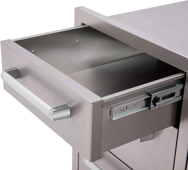 Whistler Outdoor Kitchen Triple Drawer & Trash Drawer Combo, 304 Stainless Steel - CBATDT