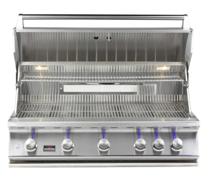 Bonfire Whistler - 42-Inch 5-Burner Built-In NG Grill with Side Burner Triple Drawer and Trash Combo and Griddle Plate - PCKG2CBB500-NGTDTGP