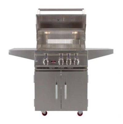 Bonfire Whistler - 28-Inch 3-Burner Freestanding NG Grill with Side Burner and Griddle Plate - PCKG1CBF3DD-NGSBGP