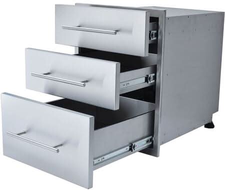 Sunstone Designer Raised 18 Inch Triple Access Drawer - DE-TD23