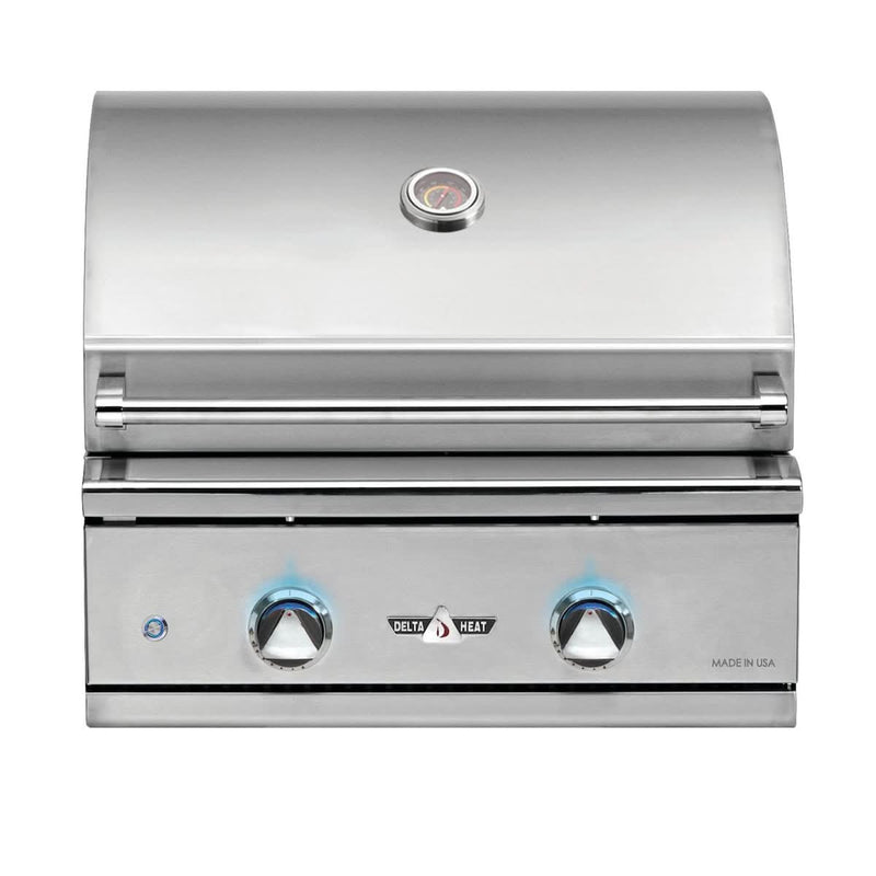 Delta Heat - 26-Inch 2-Burner Built-In Grill - Liquid Propane Gas - DHBQ26G-DL