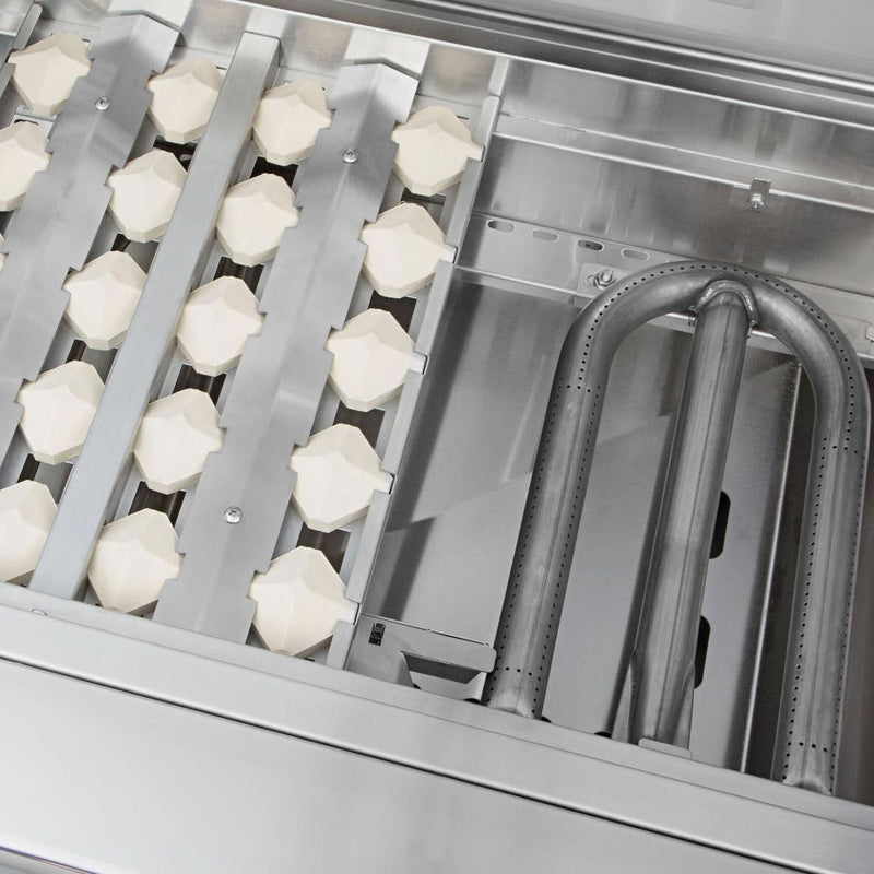 Delta Heat - 32-Inch 3-Burner Freestanding Grill - Natural Gas - DHBQ32G-DN + DHGB32-C