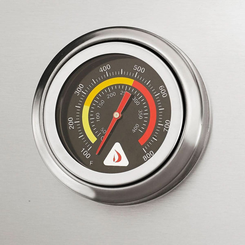 Delta Heat - 32-Inch 3-Burner Freestanding Grill - Liquid Propane Gas - DHBQ32G-DL + DHGB32-C