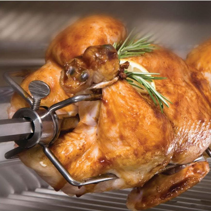 Delta Heat - 38-Inch 3-Burner Freestanding  Grill with Sear Zone and Infrared Rotisserie Burner - Natural Gas - DHBQ38RS-DN + DHGB38-C