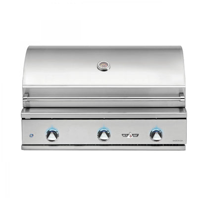 Delta Heat - 38-Inch 3-Burner Freestanding Grill - Liquid Propane Gas - DHBQ38G-DL + DHGB38-C