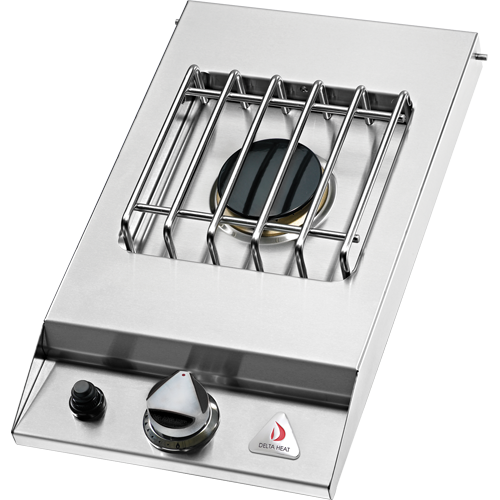 Delta Heat Drop-In Liquid Propane Gas Single Side Burner - DHSB1D-CL
