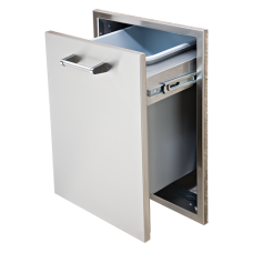 Delta Heat 18-Inch Tall Double Trash Drawer (Trash Can Included) - DHTD182T-B