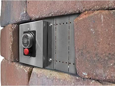 Summerset Control Panel designed for use SRW/Architectural Block/Pavers to house ESTOP1 0H and ESTOP2 5H Timers. - ESTOP-CP-KIT