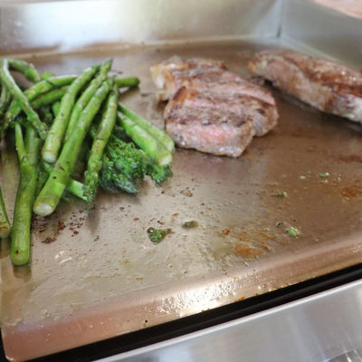 Le Griddle Original - 30-Inch 2-Burner Freestanding Griddle - Liquid Propane Gas - GFE75 + GFCART75