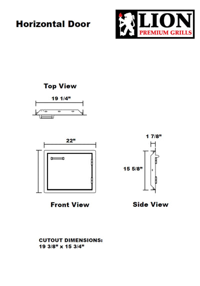 Lion 22 Inch Single Access Door - L2219