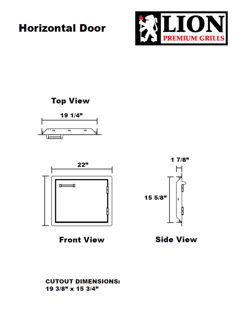 Lion 22 Inch Single Access Door - L2219