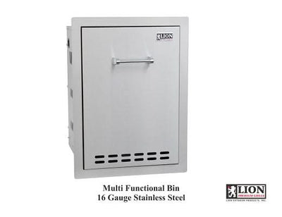 Lion 16 Inch Roll Out Liquid Propane Gas Tank / Trash Bin - L55628