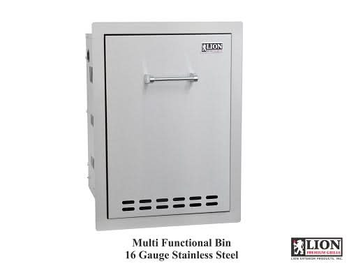 Lion 16 Inch Roll Out Liquid Propane Gas Tank / Trash Bin - L55628