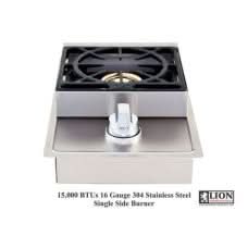 Lion Stainless SteelDrop In Liquid Propane Gas Single Side Burner - L6247