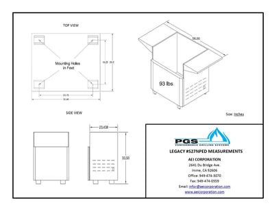PGS Stainless Steel Permanent Pedestal Mount  - S36NPED