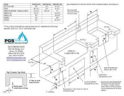 PGS Newport Commercial - 30-Inch 2-Burner Built-In Grill - Natural Gas - S27TNG