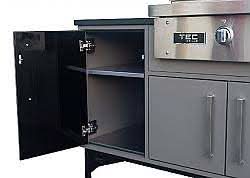 TEC Patio FR - 26-Inch 1-Burner Grill on Midcentury Modern Island (66 Inch) - Liquid Propane Gas - PFR1LPISL
