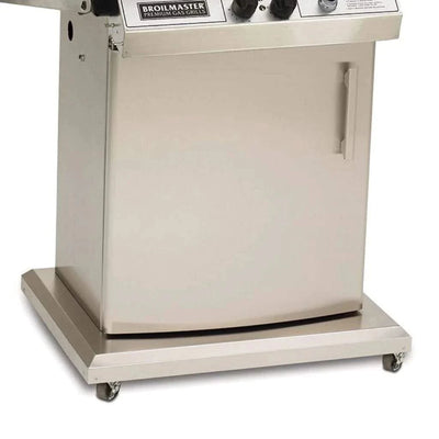 Broilmaster Premium - 24-Inch 2-Burner Stainless Steel Storage Cart Grill - Natural Gas - P4XN + PSCB1