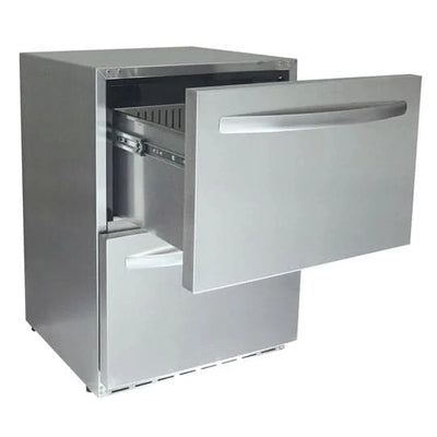 RCS 24-Inch 5.2 Cu. Ft. Outdoor Rated Dual Drawer Compact Refrigerator - REFR4