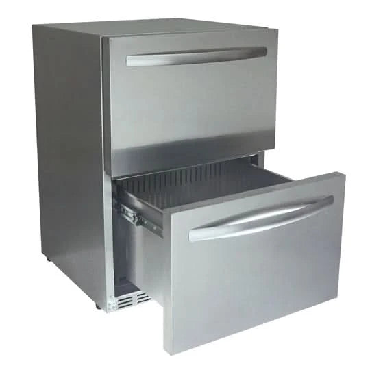 RCS 24-Inch 5.2 Cu. Ft. Outdoor Rated Dual Drawer Compact Refrigerator - REFR4