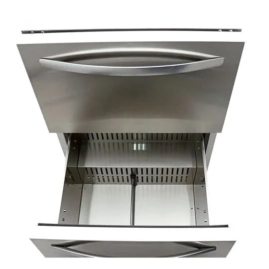 RCS 24-Inch 5.2 Cu. Ft. Outdoor Rated Dual Drawer Compact Refrigerator - REFR4