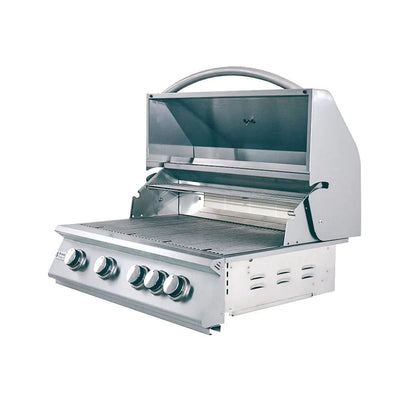 RCS Premier - 32-Inch 4-Burner Freestanding Grill with Rear Burner - Natural Gas - RJC32ACK