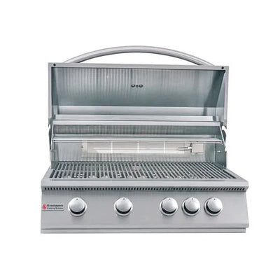 RCS Premier - 32-Inch 4-Burner Built-In Grill with Rear Infrared Burner - Natural Gas - RJC32A