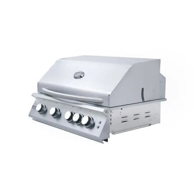 RCS Premier - 32-Inch 4-Burner Built-In Grill with Blue LED and Rear Burner - Natural Gas - RJC32AL