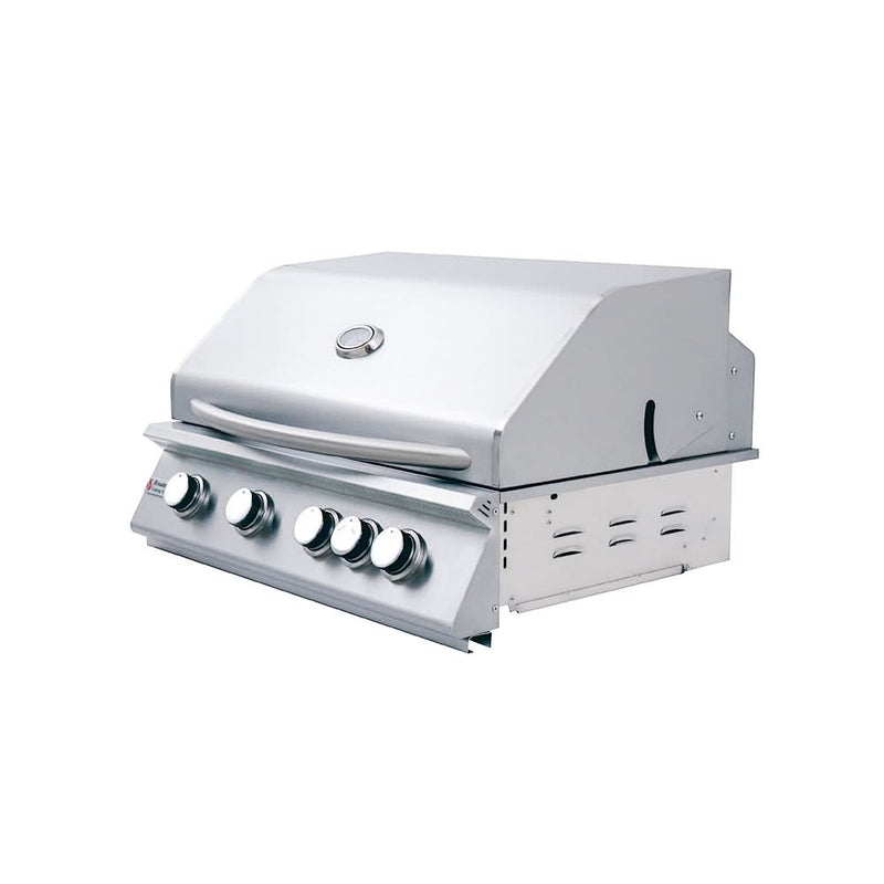 RCS Premier - 32-Inch 4-Burner Built-In Grill with Rear Burner - Liquid Propane Gas - RJC32ALP