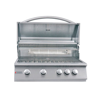 RCS Premier - 32-Inch 4-Burner Built-In Grill with Rear Burner - Liquid Propane Gas - RJC32ALP