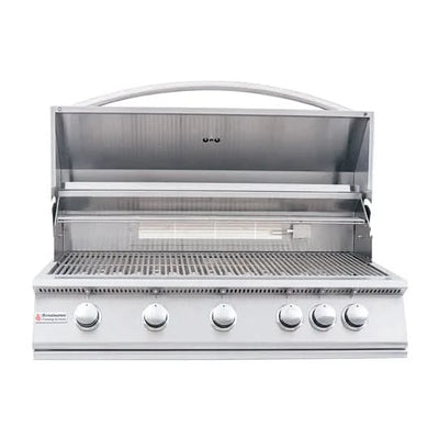 RCS Premier - 40-Inch 5-Burner Freestanding Grill with Rear Burner - Natural Gas - RJC40ACK
