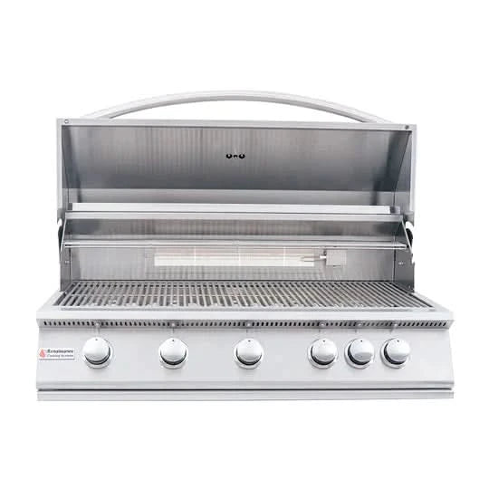 RCS Premier - 40-Inch 5-Burner Freestanding Grill with Rear Burner - Liquid Propane Gas - RJC40ALPCK