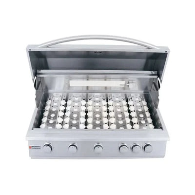 RCS Premier - 40-Inch 5-Burner Built-In Grill with Rear Infrared Burner - Natural Gas - RJC40A