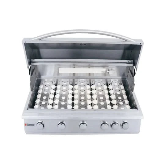 RCS Premier - 40-Inch 5-Burner Built-In Grill with Rear Infrared Burner - Natural Gas - RJC40A