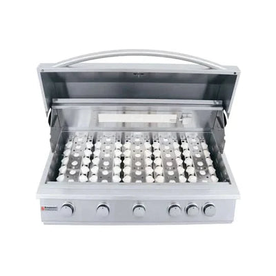 RCS Premier - 40-Inch 5-Burner Freestanding Grill with Rear Burner - Liquid Propane Gas - RJC40ALPCK