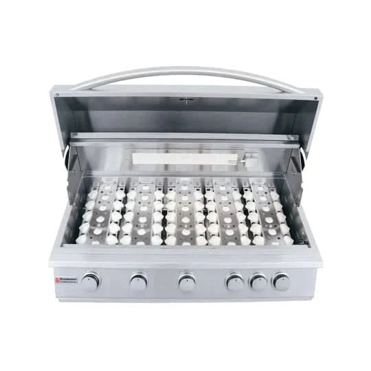 RCS Premier - 40-Inch 5-Burner Freestanding Grill with Rear Burner - Liquid Propane Gas - RJC40ALPCK