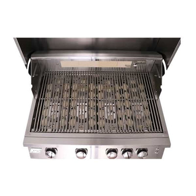 RCS Premier - 40-Inch 5-Burner Built-In Grill with Blue LED Lights and Rear Burners - Liquid Propane Gas - RJC40ALLP