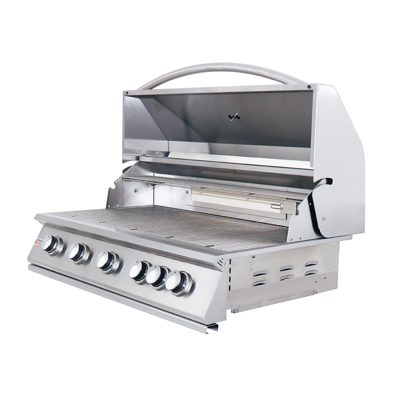 RCS Premier - 40-Inch 5-Burner Built-In Grill with Rear Burner - Liquid Propane Gas - RJC40ALP