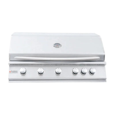 RCS Premier - 40-Inch 5-Burner Freestanding Grill with Rear Burner - Natural Gas - RJC40ACK