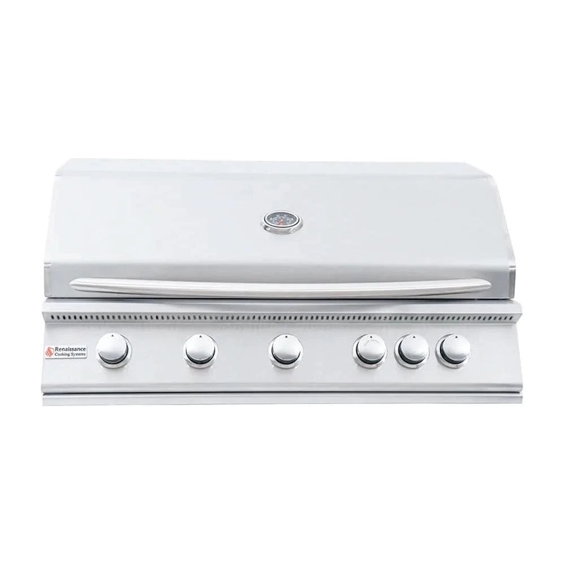 RCS Premier - 40-Inch 5-Burner Freestanding Grill with Rear Burner - Natural Gas - RJC40ACK