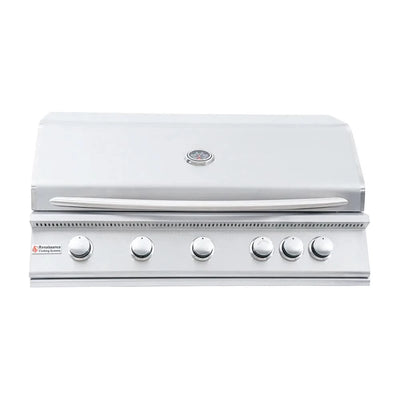 RCS Premier - 40-Inch 5-Burner Built-In Grill with Rear Infrared Burner - Natural Gas - RJC40A